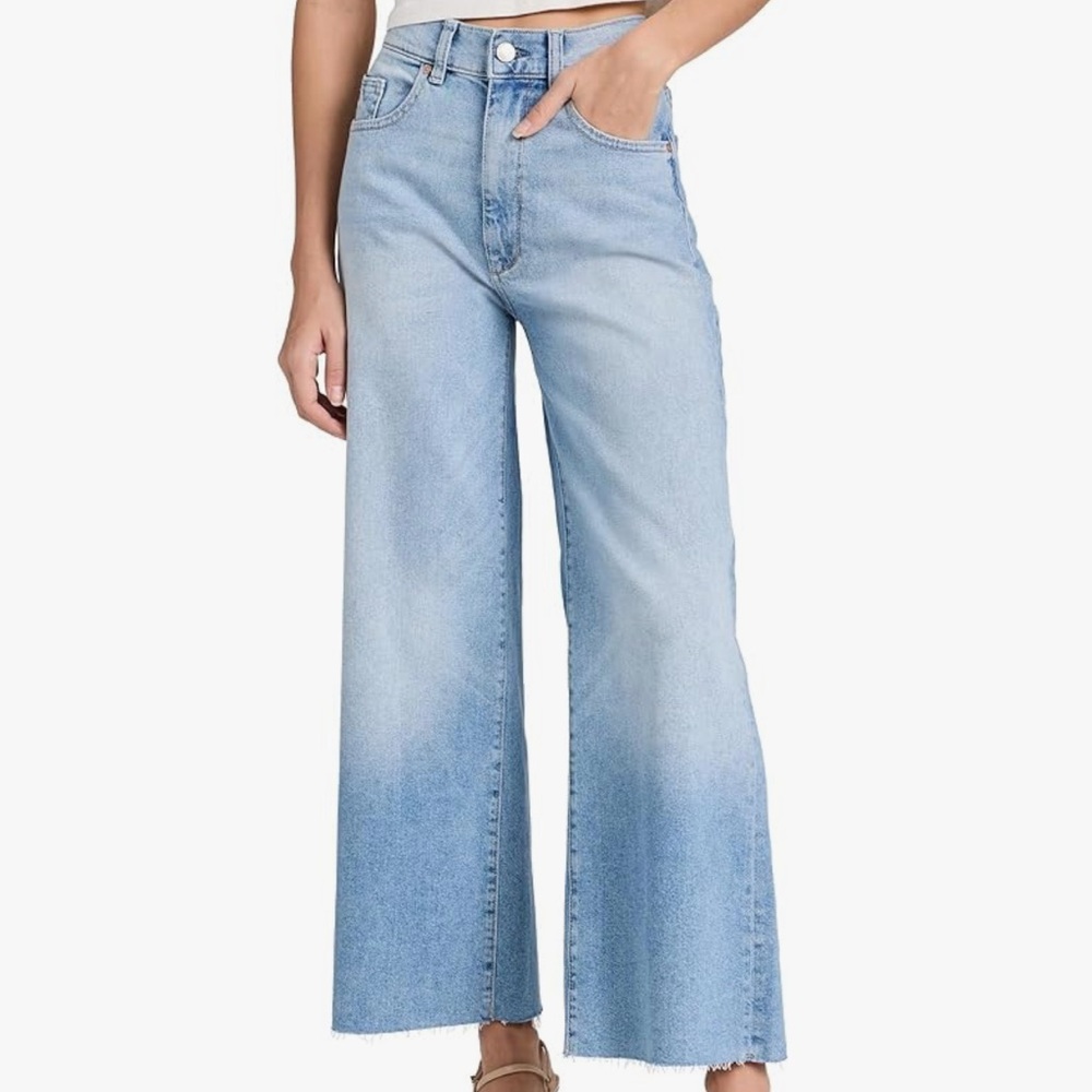 DL1961 Light Blue Flare & Wide Leg Jeans